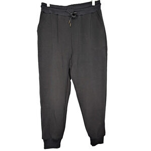 Mary Square Black Millie Luxe Athleisure Lounge Casual Drawstring Jogger Medium